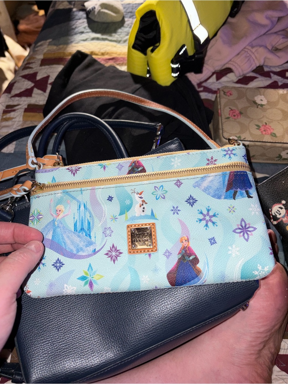 Dooney & Bourke Light Blue Disney Frozen Wristlet
